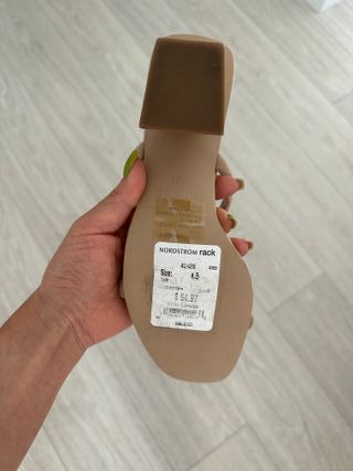 Sandalias Steve Madden Beige Tacón Bloque