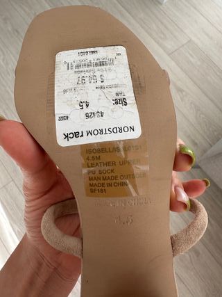 Sandalias Steve Madden Beige Tacón Bloque