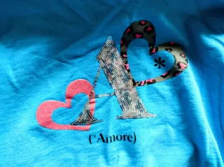 Felpa bambina Idexe blu con cuori