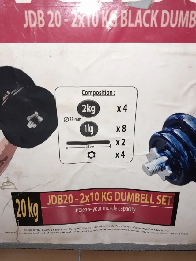 Maletín Mancuernas Weider