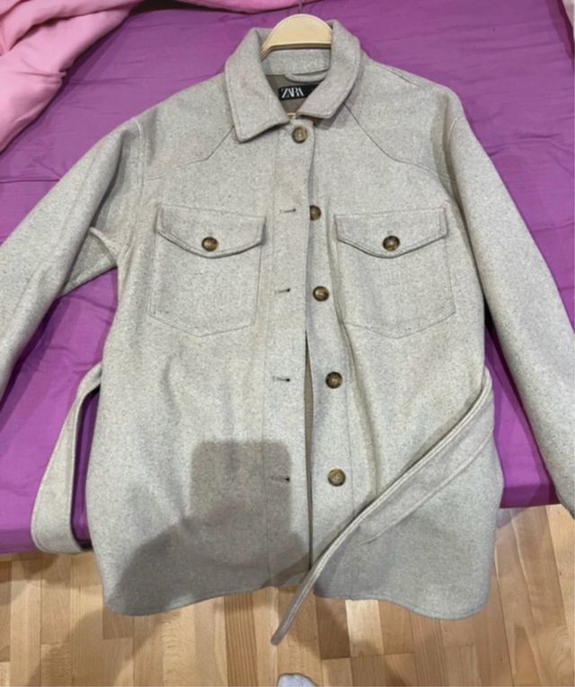 Abrigo Zara Beige