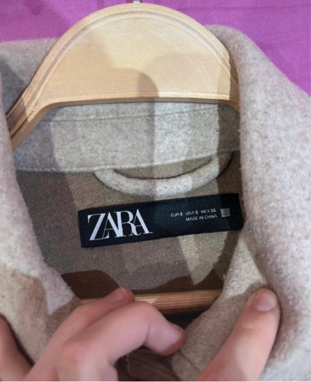 Abrigo Zara Beige