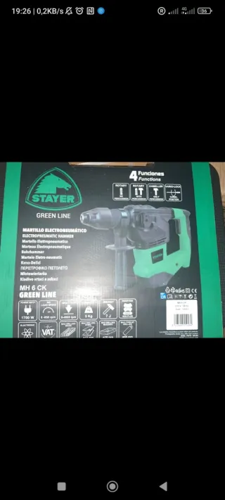 Martillo Demoledor Percutor Stayer MH 6 CK