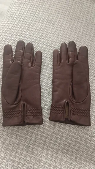 Guantes de mujer marrones