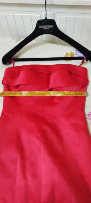 Vestido de fiesta Pronovias Rojo Talla S