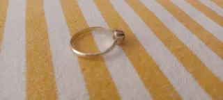 Anello vintage con pietra verde