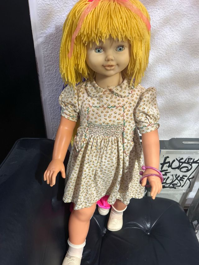 Muñeca Rosaura pelo lana