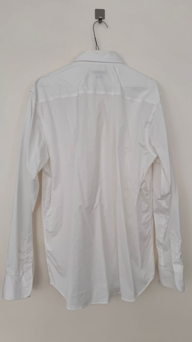 Camisa Zara Blanca Manga Larga