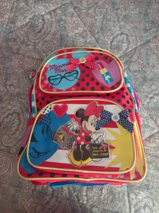 Mochila Minnie Mouse Criança Nova
