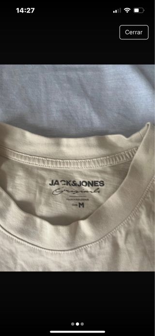 Camiseta Jack & Jones Talla M Beige