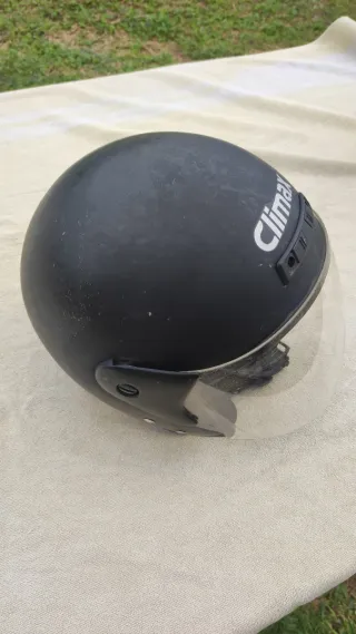 Casco Moto Climax Negro con Visera