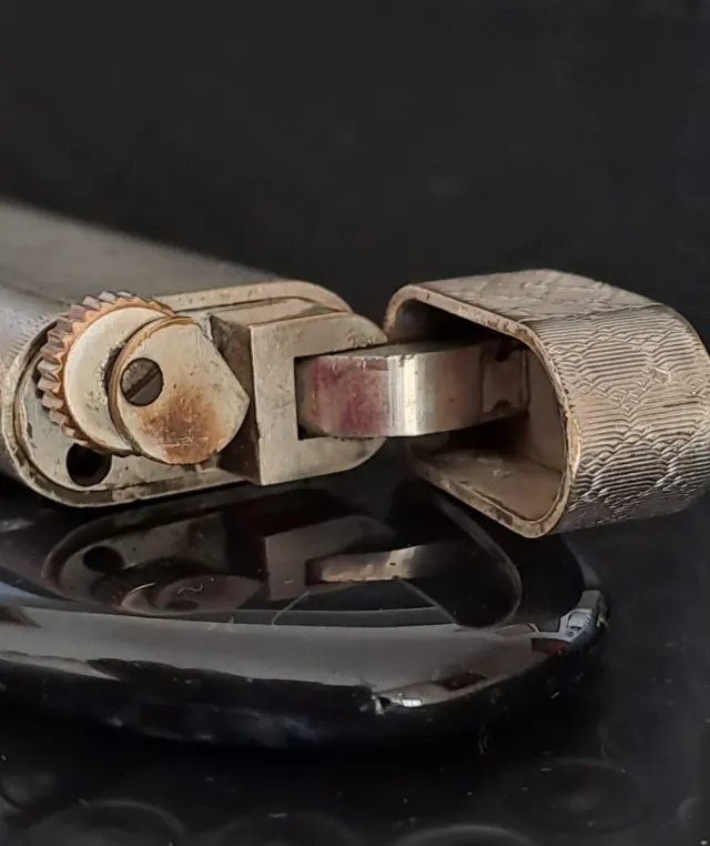 Encendedor Cartier Plata 925 Baño Oro 30Mkr