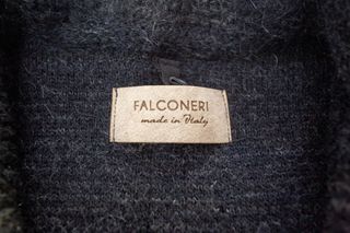 Cappotto caban Falconeri in mohair grigio
