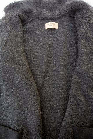 Cappotto caban Falconeri in mohair grigio