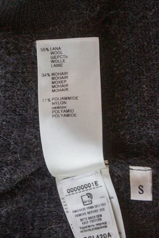 Cappotto caban Falconeri in mohair grigio