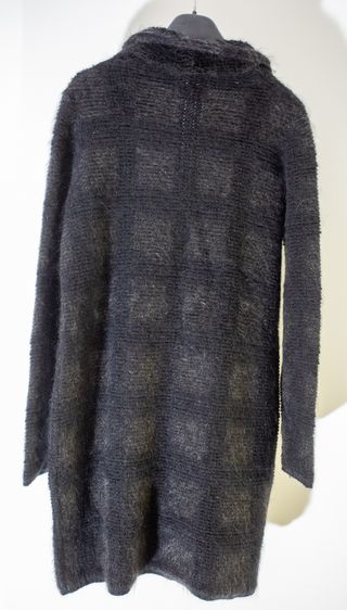 Cappotto caban Falconeri in mohair grigio
