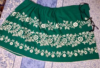 Refajo Huertana Bordado Verde