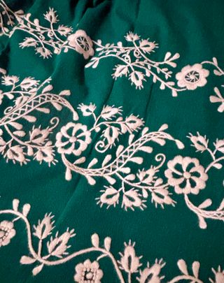 Refajo Huertana Bordado Verde