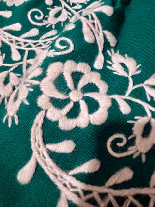 Refajo Huertana Bordado Verde