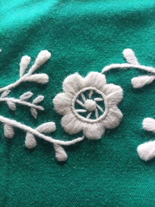 Refajo Huertana Bordado Verde