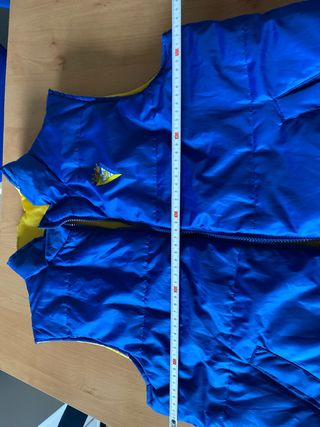 Chaleco Cádiz CF reversible azul y amarillo