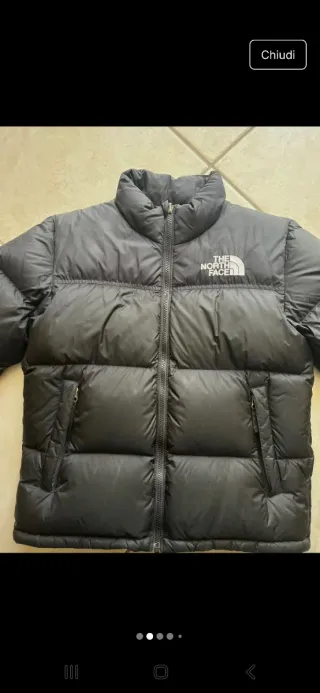Piumino The North Face bambino nero tg xl