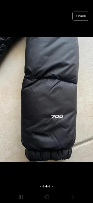 Piumino The North Face bambino nero tg xl