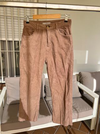 Pantalón pana camel