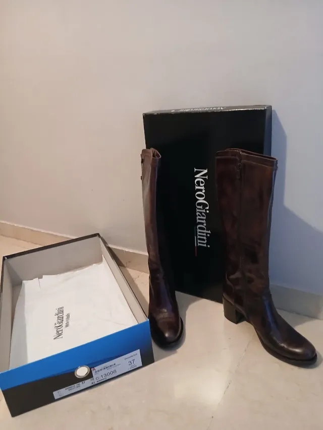 Botas altas mujer Nero Giardini marrones talla 37