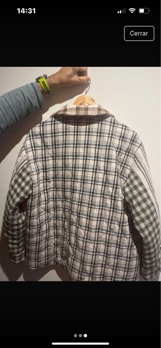 Sobrecamisa Zara cuadros Talla M