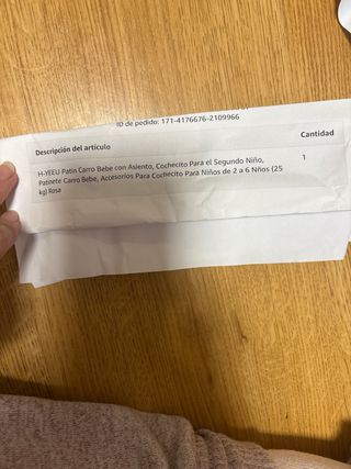 Patín carro hermano