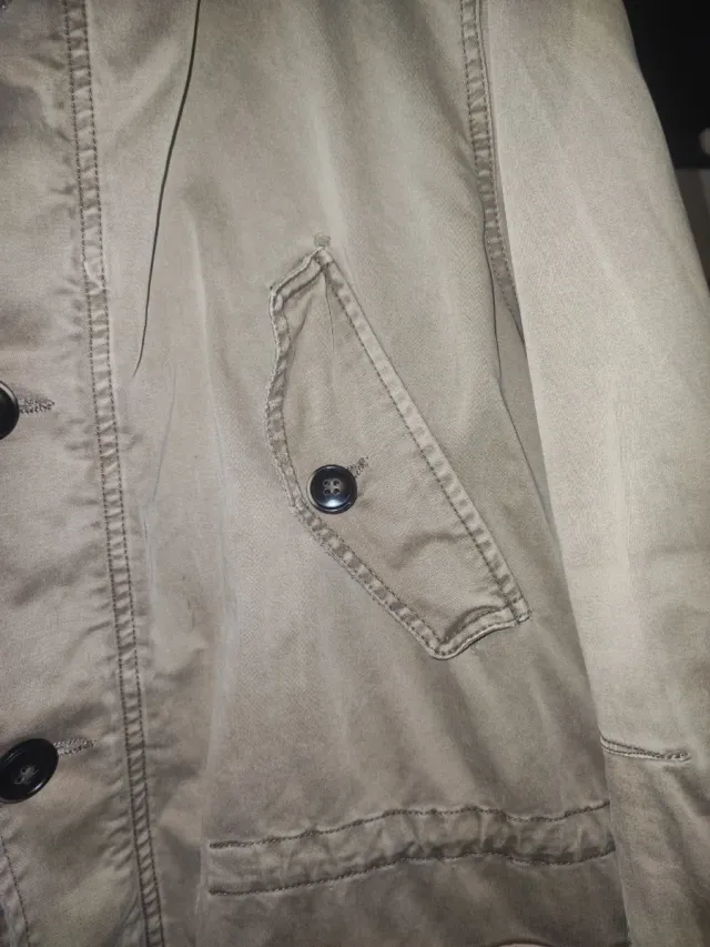 Parka M-65 militare cargo beige taglia L