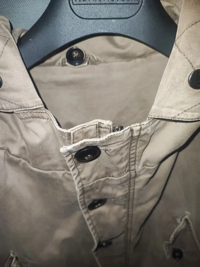 Parka M-65 militare cargo beige taglia L