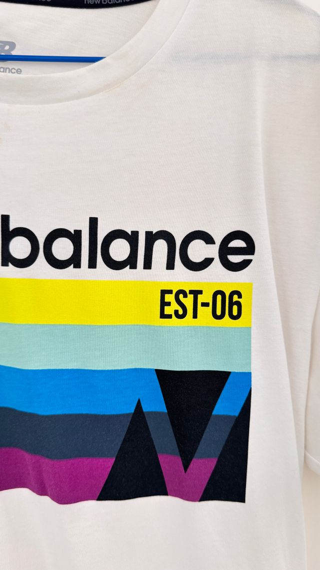 Camiseta New Balance Blanca Talla M