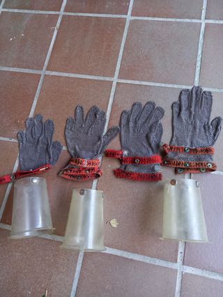 Guantes de malla metálica