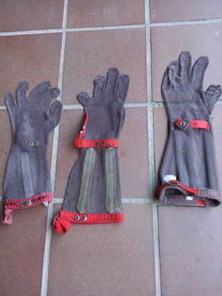 Guantes de malla metálica