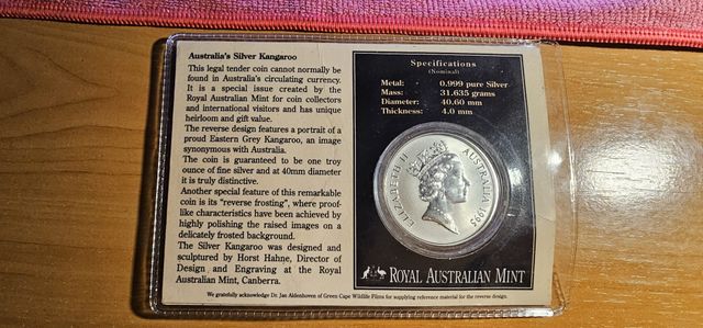 Dólar de Plata Australiano de Canguro de 1995