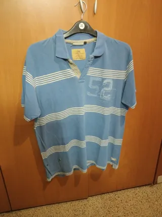 Polo Rayas Azul Talla X Xl