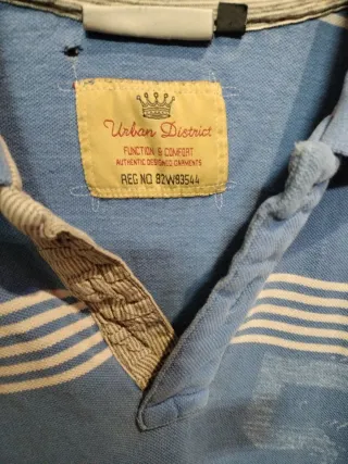 Polo Rayas Azul Talla X Xl