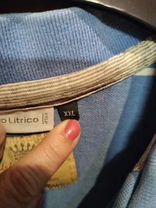 Polo Rayas Azul Talla X Xl