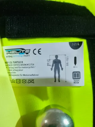Chaleco Airbag Helite Turtle 2 Talla L