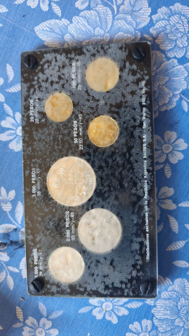 Estuche Monedas Argentina 78 Plata y Cobre