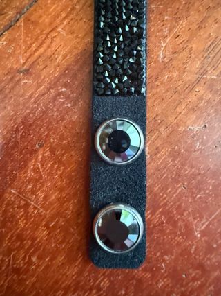 BRACCIALI SWAROVSKI ARGENTO E NERO