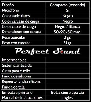 Auriculares inalámbricos mini (negro)