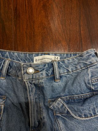 Falda vaquera cargo azul