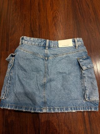 Falda vaquera cargo azul