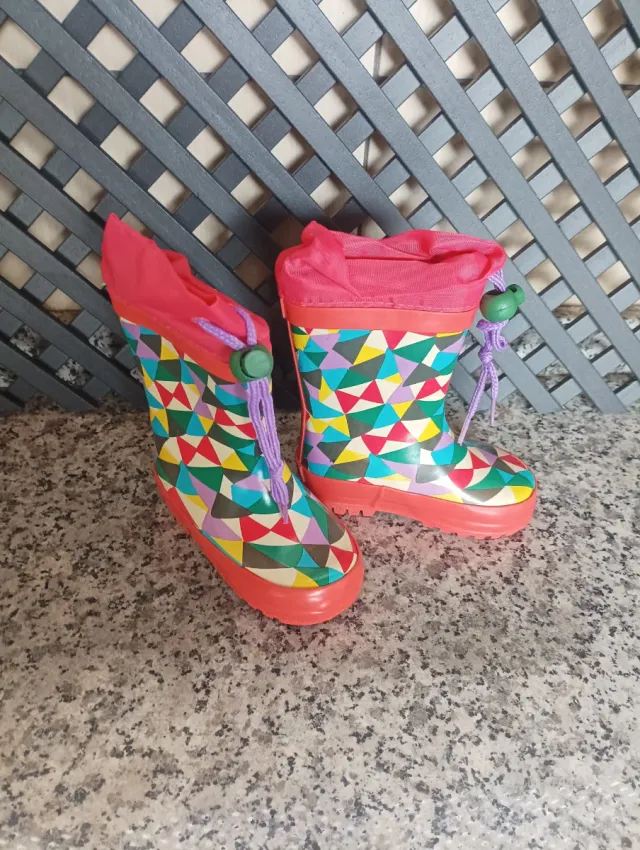 Botas de goma niña multicolor