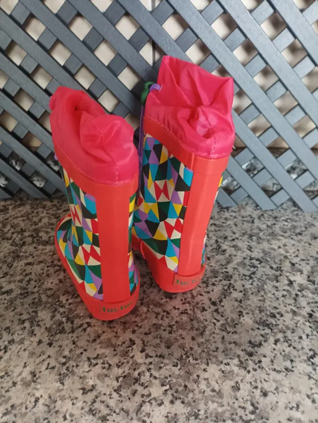 Botas de goma niña multicolor