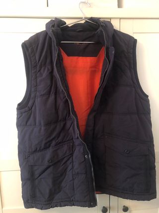 Chaleco acolchado hombre XXL azul marino.