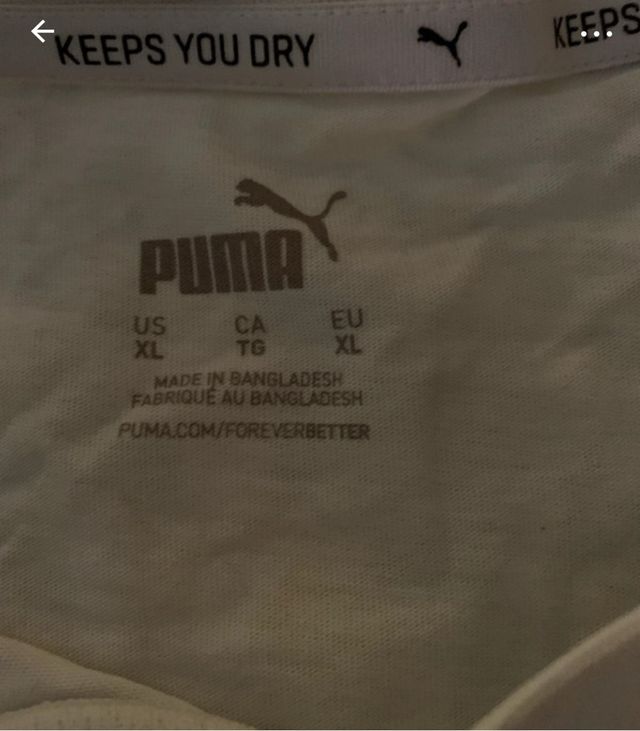 Camiseta Puma Hombre Manga Corta